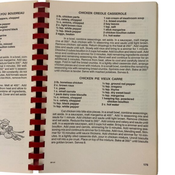 The Cajun Gourmet Afloat and On The Road Cookbook By Carlo DiNapoli 1991 Spiral - Picture 10 of 13